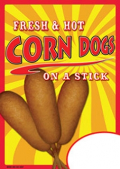 Corn Dog A-Frame Sign